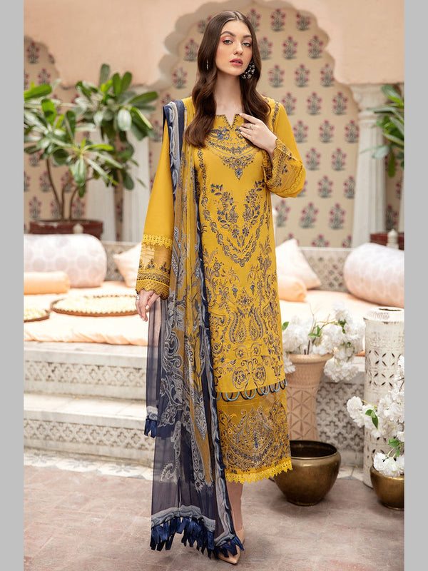 Designer Lawn Embroidery Salwar Kameez - Pakistani Dress - C737L