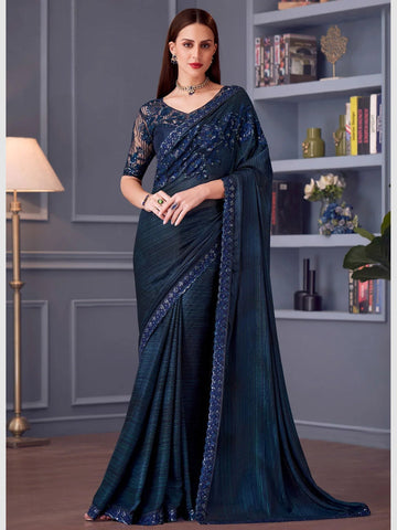 Chiffon Silk Embroidery Saree