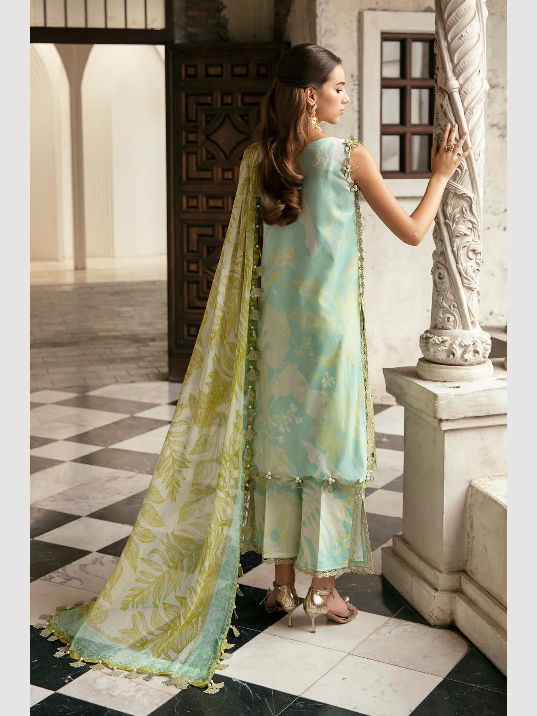 Chikan Cambric Embroidery Salwar Kameez - Pakistani Dress - C1047F ...