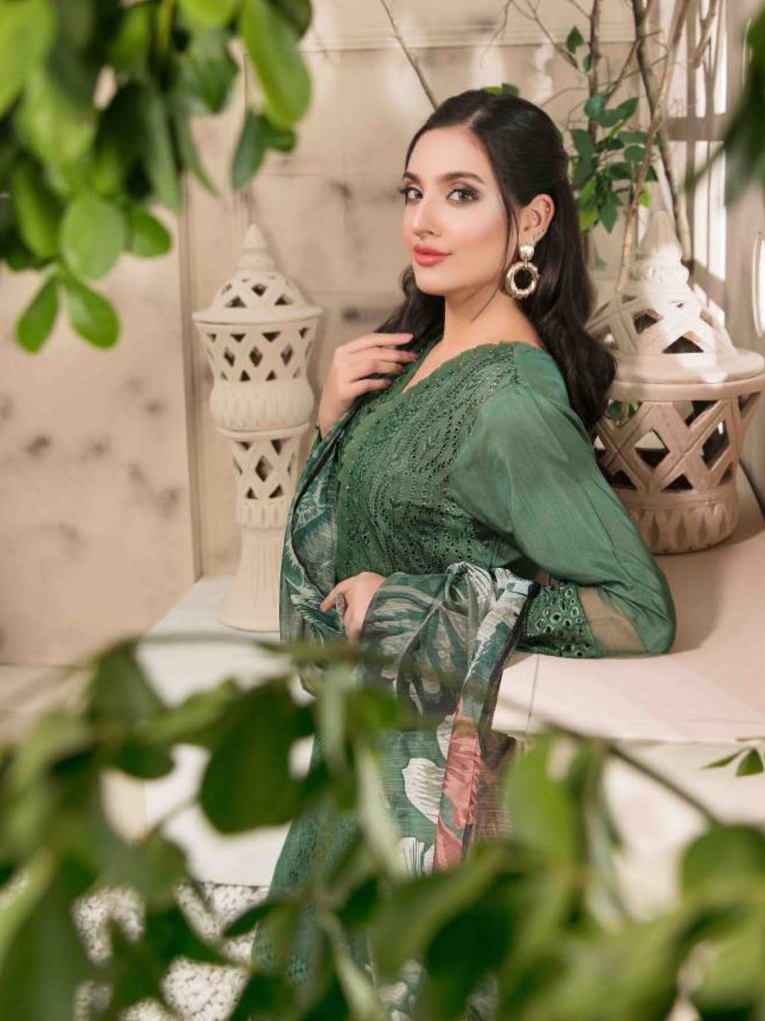 Light Green Pant Style Pakistani Dress